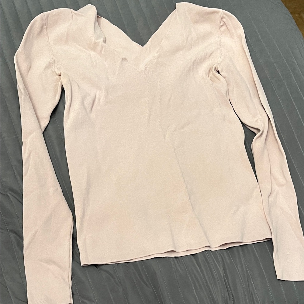 COS Soft Pink Long Sleeve Women's Top